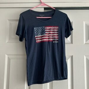 American flag Columbia t-shirt
